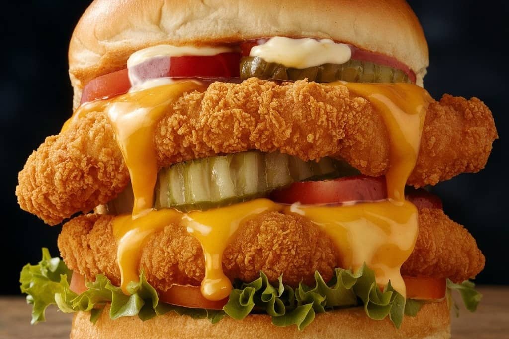 CHICKEN DOUBLE BURGER